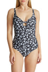 Front Tie One Piece Swimsuit